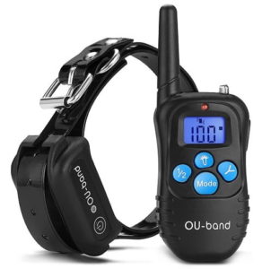 OU-BAND Dog Training Collar 330 Yards Remote Waterproof Shock Collar